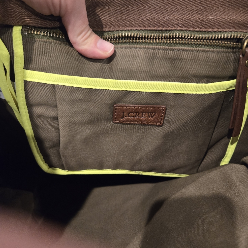 J. Crew large brown leather bag - Picture 3 of 14